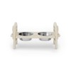 DSVIMOY Adjustable Pet Bowl, Travel Ready Dog&Cat Bowl, Pet Food Bowl Dog Feeding Station, Beige, 19"*7"*9.5" - 3 of 4