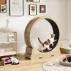 Large Silent Cat Treadmill with Dual-Color Track, Cat Home Exercise Wheel, Suitable for Pet Health and Entertainment - 2 of 4