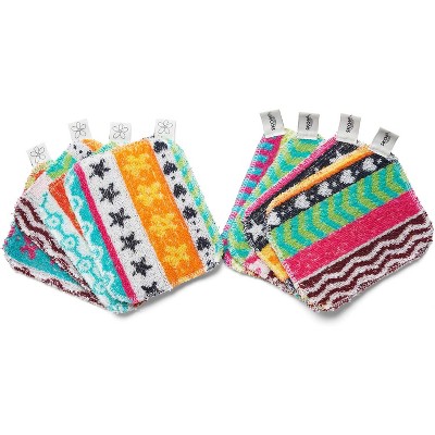 4-Pack Reusable Non-Scratching Dish Scrubber, Planet-Friendly Soft Scrub for Kitchen and Household Cleaning, Dishwasher Safe