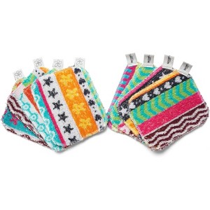 4-Pack Reusable Non-Scratching Dish Scrubber, Planet-Friendly Soft Scrub for Kitchen and Household Cleaning, Dishwasher Safe - 1 of 4
