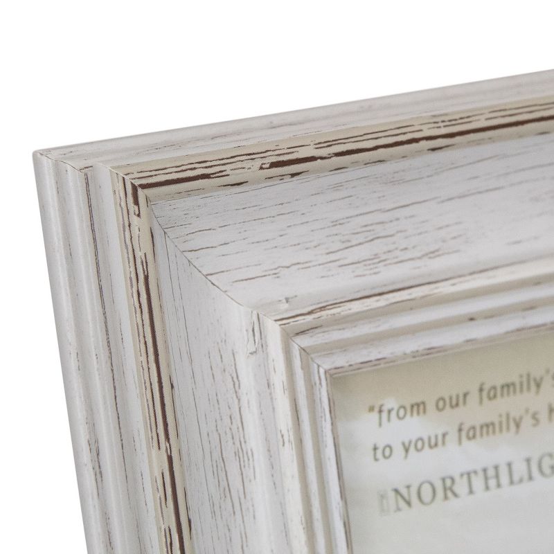 Northlight 4" x 6" Weathered Finish Photo Picture Frame - White, 5 of 7