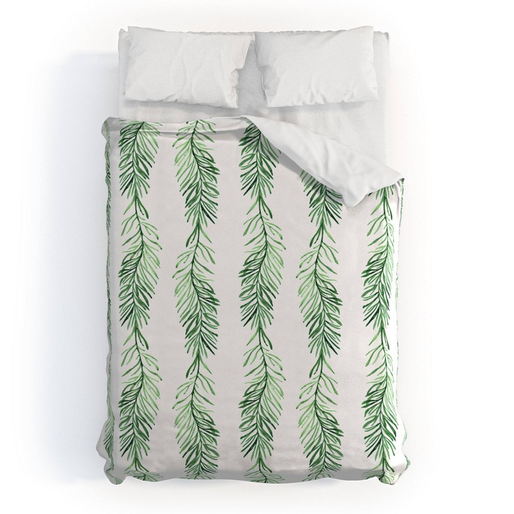 Photos - Bed Linen Queen Gabriela Fuente Natumas Polyester Duvet Cover + Pillow Shams Green 