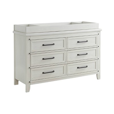 Ellison Rustic White Wood Baby Changing Topper