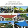 Resenkos 13' x 20' Sun Shade Sail Canopy Outdoor Shade Sail Cloth for Patio Deck Yard with D-Rings and Rope Included, - 2 of 4