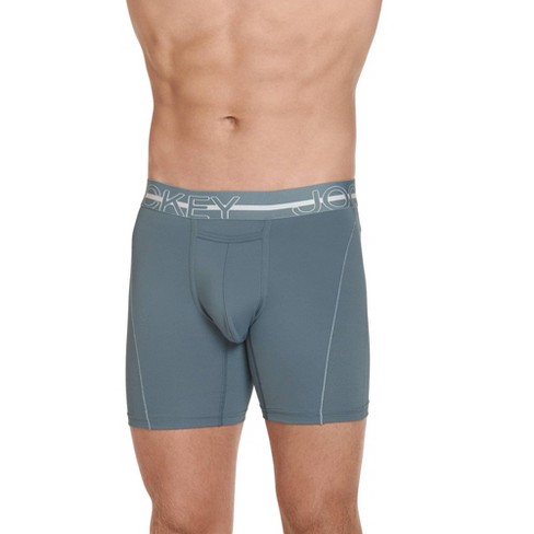 Jockey Men's Sport Silver Microfiber 7.5 Boxer Brief : Target