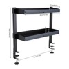 YIYIBYUS Clamp-on Desk Shelf, 2-Tier Shelving with Adjustable Storage Tray - 4 of 4