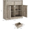 CuisinSmart Sideboard Buffet Cabinet with Drawers, Large Coffee Cabinet with Storage, Modern Wood Buffet Cabinet for Kitchen Dining Room - 2 of 4