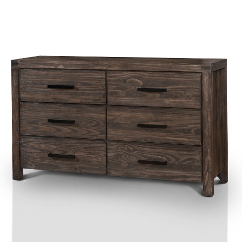 Hayes 6 Drawer Dresser Light Brown Dark Gray Iohomes Target