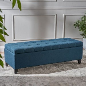 CENGHU Storage Ottoman, Bedroom End Bench, Fabric Ottoman with Storage, Entryway Footstool, Ottoman Bench for Living Room & Bedroom - 1 of 4