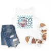 The Juniper Shop SmileyWorld Patriotic Checkered Peace Youth Tank Top - 2 of 4