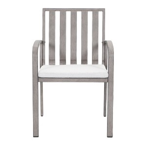 COWLOWN 6 Pieces Fixed Aluminum Dining Chair for Patio or Garden, Painted Finish and Padded Seat for Comfort - 1 of 4