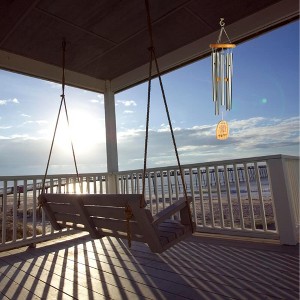 Woodstock Wind Chimes Signature Collection  Woodstock Reflections  22'' Silver Wind Chime - 1 of 4