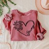 Simply Sage Market Grammy Heart Outline Lightweight Garment Dyed Sweatshirt - 3 of 4