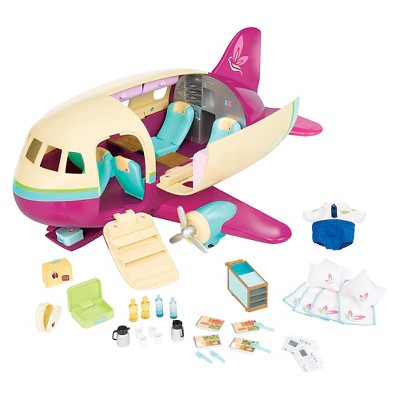 Li'l Woodzeez Toy Airplane with Accessories 35pc - Honeysuckle Airway