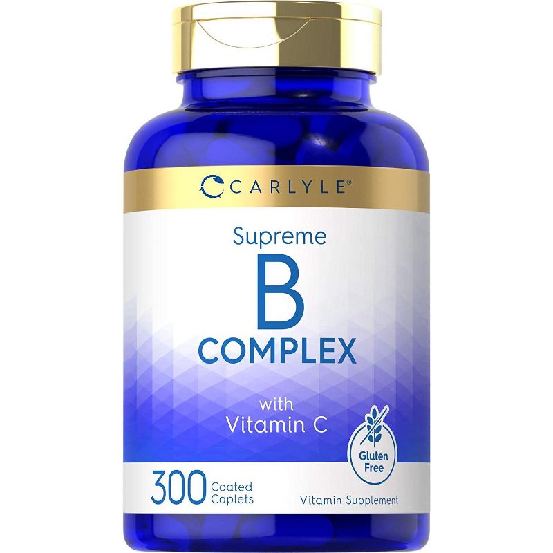 Carlyle B Complex with Vitamin C | 300 Caplets, 1 of 4
