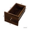 INFURNIC Decorative Bookshelf 70.87" H Tall Storage Cabinet with 4 Shelves and 3 Drawers Modern Bookcase, Brown, 19.69"*11.81"*70.87" - 4 of 4