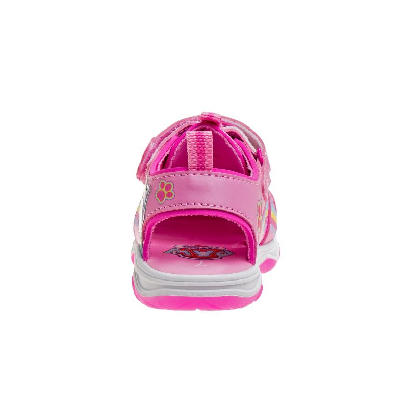 Paw Patrol Everest Skye Light up Summer Sandals - Hook&Loop Adjustable Strap Closed Toe Sandal Water Shoe - Pink (sizes 6-12 Toddler / Little Kid), 5 of 9