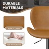 CAVINAS Swivel 22-31" Bar Stools Set of 2,Adjustable Height Counter Stools with Sturrdy Base,PU Leather Accent Stools,300lbs Capacity - 2 of 4