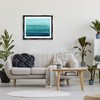 Stupell Industries Turquoise Gradient Shape Painting Black Floater Framed Canvas Wall Art - 2 of 4