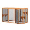 LAOTIES Detachable Outdoor Cat Enclosure with Waterproof Roof,3 Jumping Platforms,Indoor Outdoor Catio for Small and Medium Cats - 4 of 4