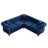 80" L-Shaped Sofa Couch, Convertible Sectional Sofa with 3 Pillows, 3 Seat Upholstered Deep Seat Sofa Couch for Living Room Office Bedroom - image 3 of 4