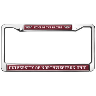 University of Northwestern Ohio Mascot Full Size Standard License Plate Metal Frame