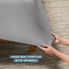 Premium 4 Way Microfiber Stretch Knit Sheet Set by Bare Home - 3 of 4