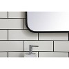 Elegant Lighting Soft corner metal rectangular mirror 22x30 inch in Black - 4 of 4