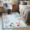 Farmhouse Floral Rug Washable Rug with Non Slip TPR Backing - 3 of 4