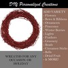 Kraft Lane: 18" Painted Grapevine Wreath - Glitter Red - DIY Craft Projects - 4 of 4