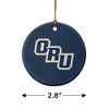 Oral Roberts University Primary Logo Porcelain Holiday Christmas Tree Ornament  2.8" (7.1 cm) - 3 of 4