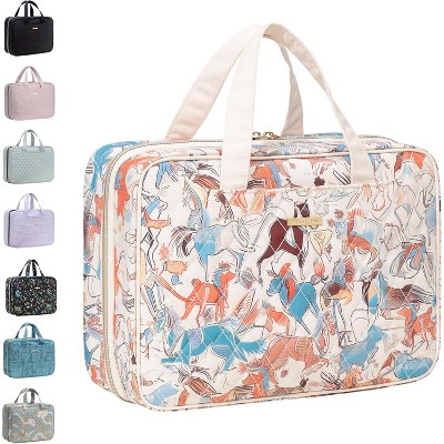 Paaaawaters Hanging Travel Toiletry Bag for Women Traveling With Leakproof Compartment Makeup Cosmetic