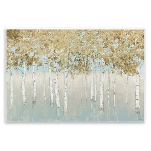 Stupell Industries Abstract Gold Tree Landscape Wall Plaque Art - 1 of 4