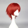 Unique Bargains Women's Wigs Lady 12" Red with Wig Cap Short Hair - 3 of 4