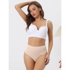 Allegra K Women's High Waist Tummy Control Stretch T-back Breathable Comfortable Thongs Multicolored - 4 of 4