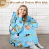 Tirrinia Girls Boys Blanket Hoodie Sweatshirt, Oversized Fleece Pullover, Hooded Fleece Lined Blanket, Christmas Gift for Kids Teens, Youth - 4 of 4