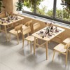 PexFix 47" Dining Table for 4-6 Person Wood Kitchen Table Modern Dinner Table with Sturdy Metal Frame for Dining Room Kitchen Nature - 4 of 4