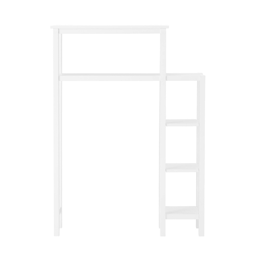 Photos - Wardrobe Dover Over the Toilet Organizer with Side Shelving White - Alaterre Furnit