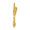 Black Bow Jewelry 14k Yellow Gold Extra Large Cutout Eagle Pendant - 2 of 4