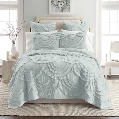 Allie Spa Quilt Set - One King Quilt and Two King Shams - Levtex Home