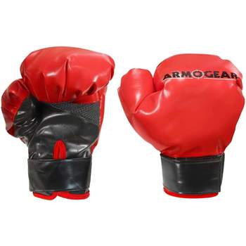 ArmoGear Kids Boxing Gloves with Easy Closure - Red