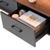 55" 3-Drawer TV Stand for TVs up to 65" with Cabinet Doors, Flat Screen Entertainment Center and Living Room Storage - 3 of 4