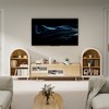 Hrinhom 23.6"W Arched Bookcase,Modern 3-Tier Storage Cabinet with 3 Shelves - 4 of 4