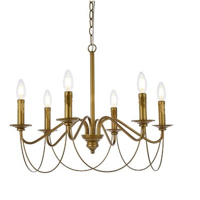 Westley Brass 6-Light Indoor/Outdoor Metal Pendant