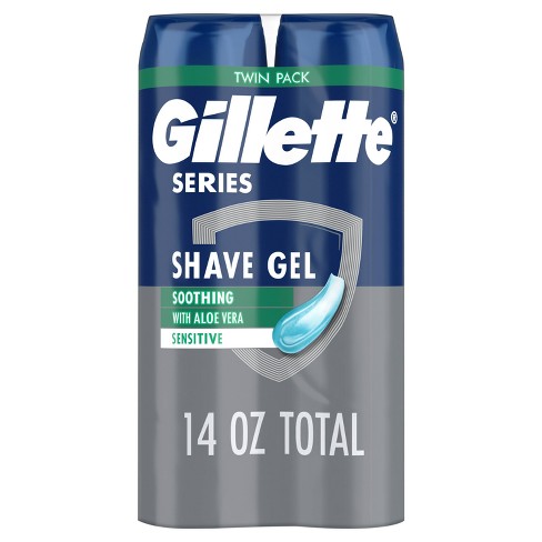 Gillette Series Sensitive Soothing Men's Shave Gel - 7oz/2pk : Target