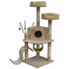 Go Pet Club 55" Cat tree house with Dangling Toys and Slide F66 - 2 of 3