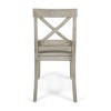 VYNXARIA Farmhouse Acacia Wood Dining Chairs, White (Set of 2) - 3 of 4
