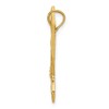 Black Bow Jewelry 14k Yellow Gold Diamond Cut Eagle Pendant - 2 of 4