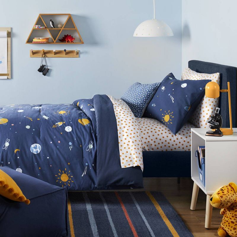 Space Kids' Comforter Set Navy - Pillowfort™, 5 of 8