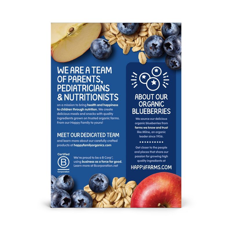 Happy Family Clearly Crafted Apples Blueberries & Oats Baby Meals -(Select Count), 3 of 6